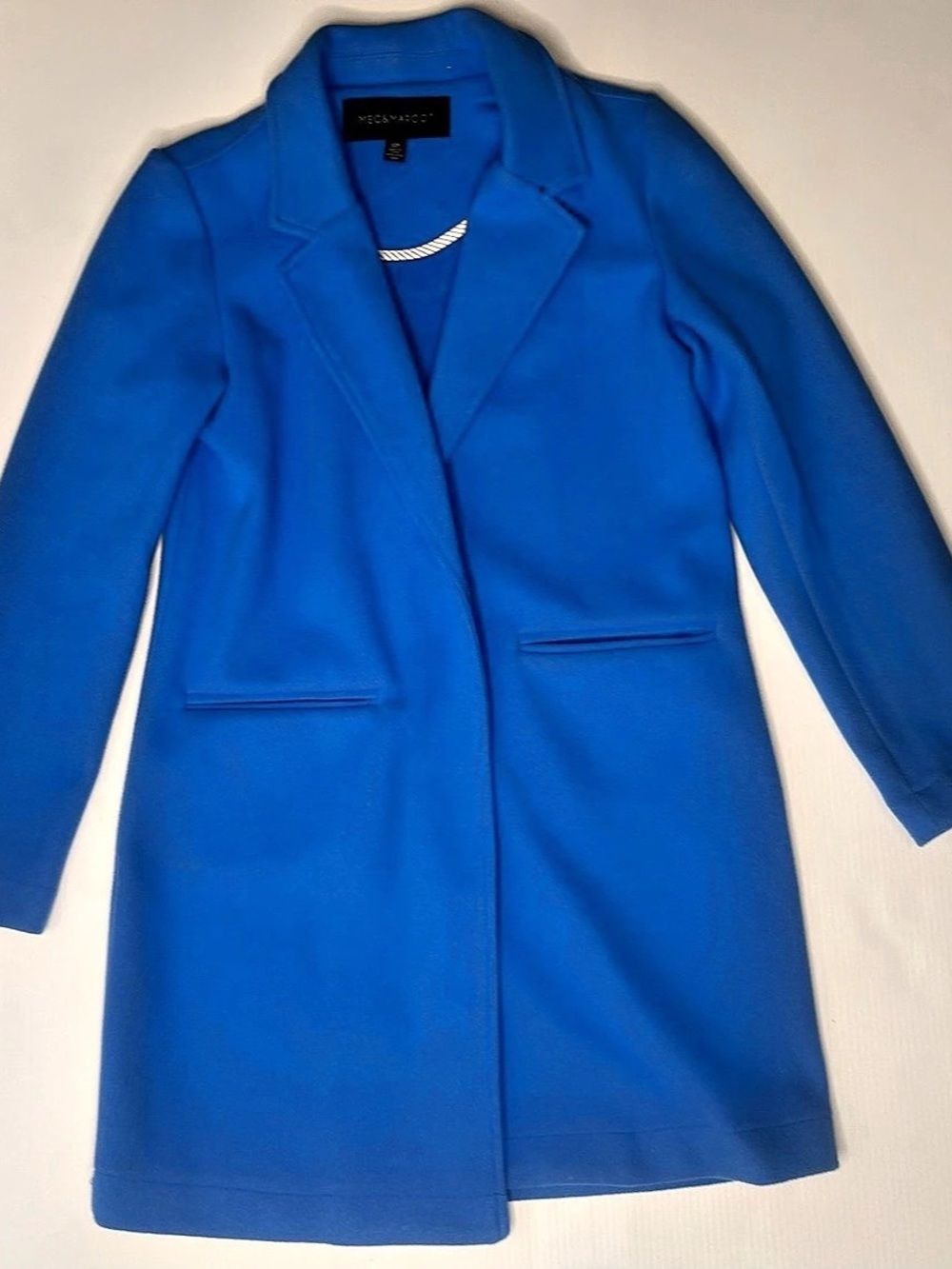 Megg & Margot Women's Blue Blazer Coat Size Small Like New